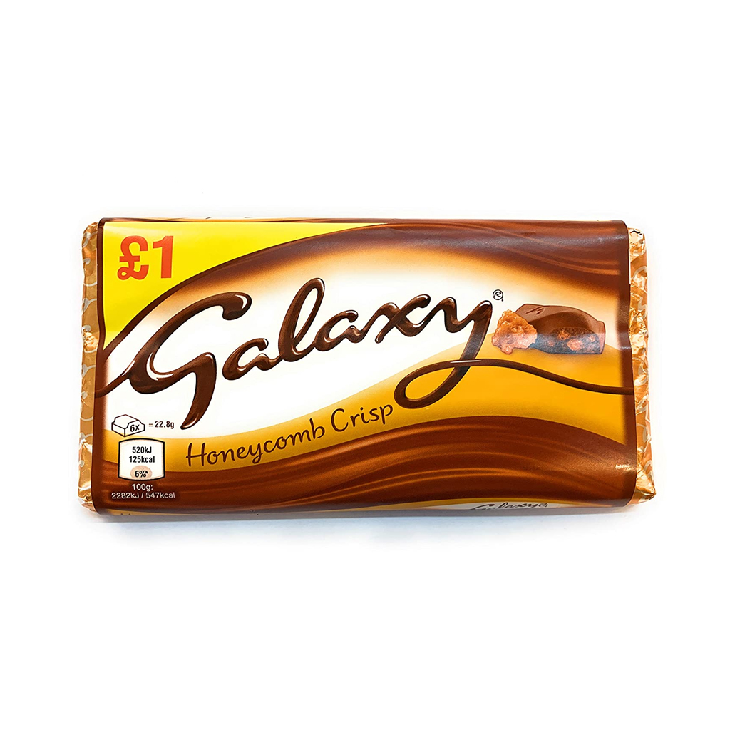 Galaxy Honeycomb Crisp Chocolate £1 Bar 114g