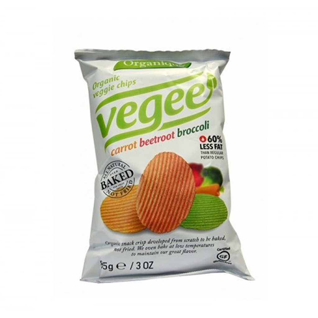 Organique Vegee Carrot Beetroot Broccoli Potato Chips 25g