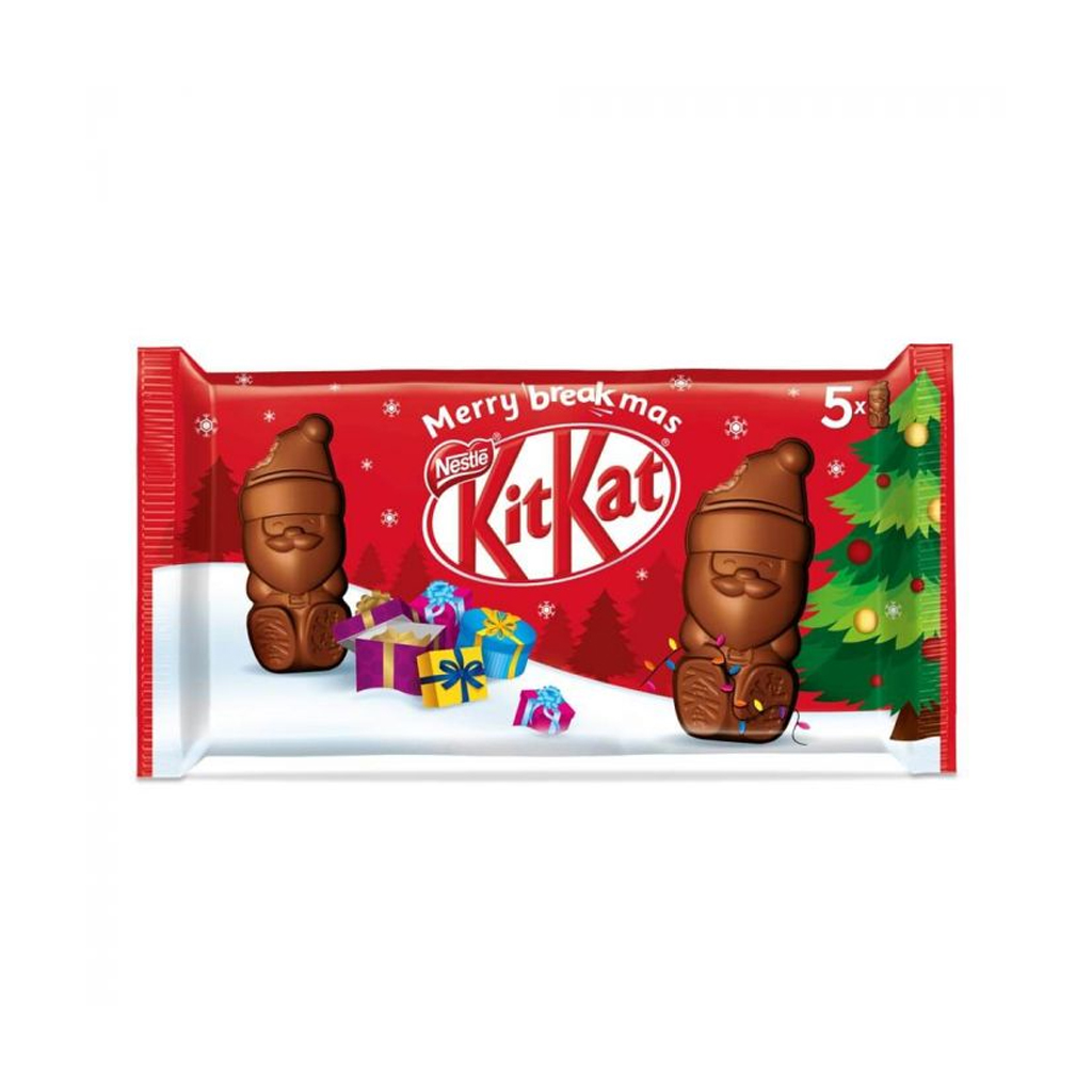 Nestle KitKat Milk Chocolate Santas 5 Pack 145g