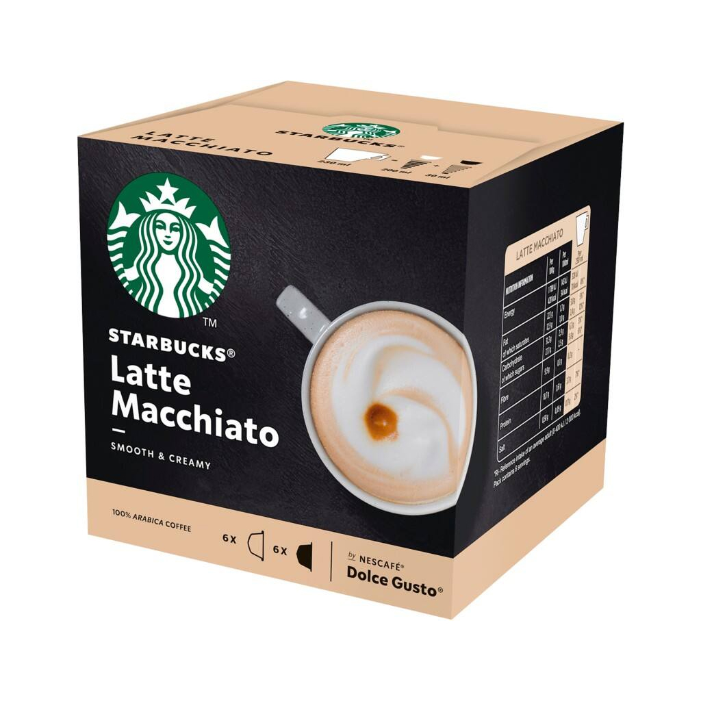 Starbucks Dolce Gusto Latte Macchiato Coffee Capsules 129g