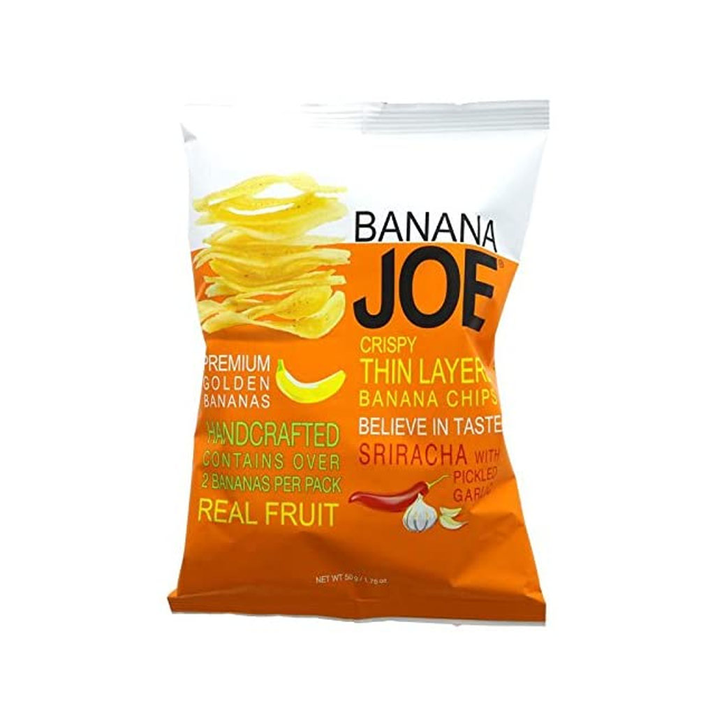 Banana Joe Crispy Thin Banana Chips Sriracha 50g