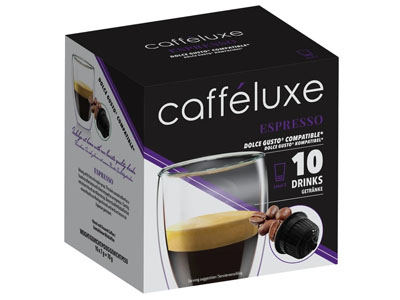 Caffeluxe Espresso Coffee Dolce Gusto 10x6.5g