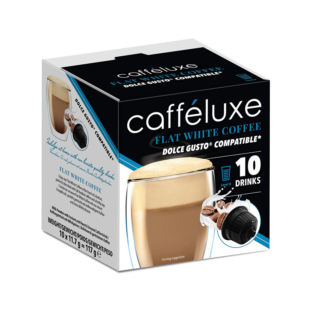 Caffeluxe Flat White Coffee Dolce Gusto 10x11.7g