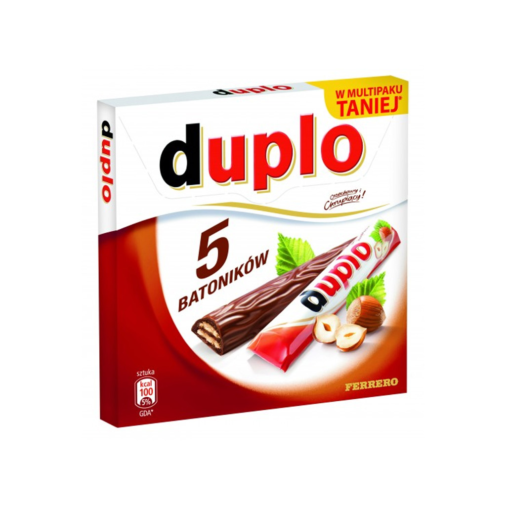 Ferrero Duplo Hazelnut Chocolate 5x18.2g