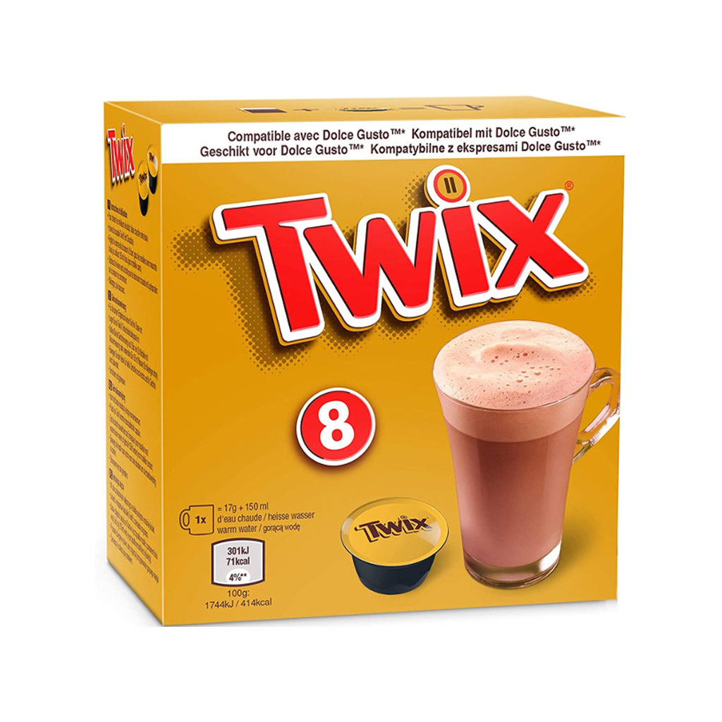 Twix Hot Chocolate Capsules 8x17g
