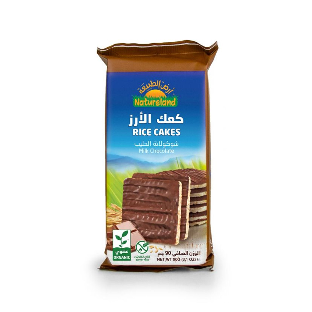كعك الارز ناشورلاند شوكولاته الحليب 90ج