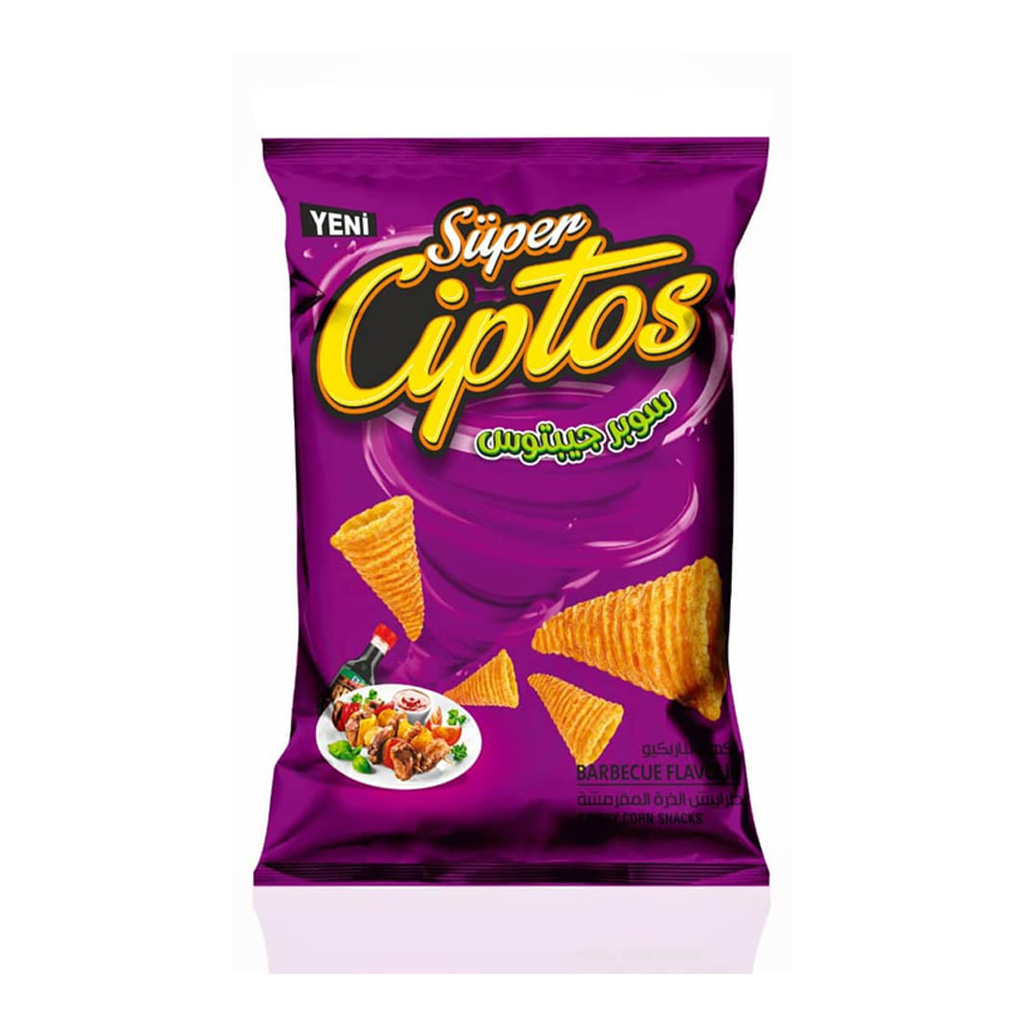 Yeni Super Ciptos Barbeque Crispy Corn Snacks Chips 35g