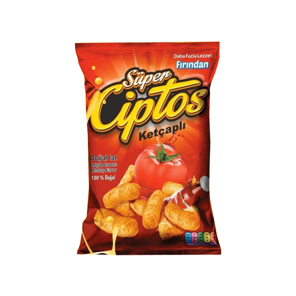 Firindan Super Ciptos Ketchup Crispy Corn Snacks Pufak 35g