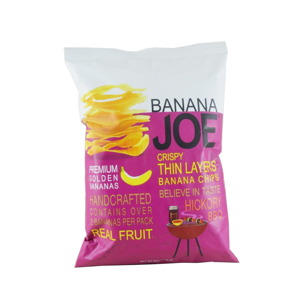Banana Joe Crispy Thin Banana Chips Hickory BBQ 50g