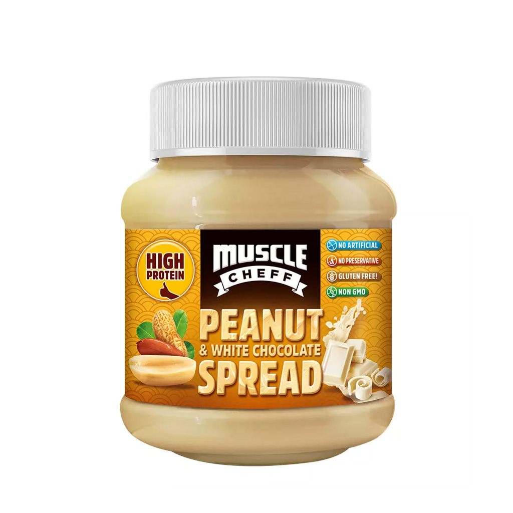Muscle Cheff Peanut &amp; White Chocolate Protein Spread 350g