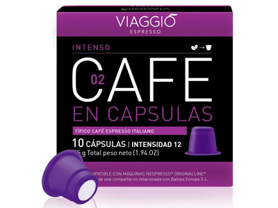 Viaggio Espresso Intenso Cafe En Capsulas 10x5.5g