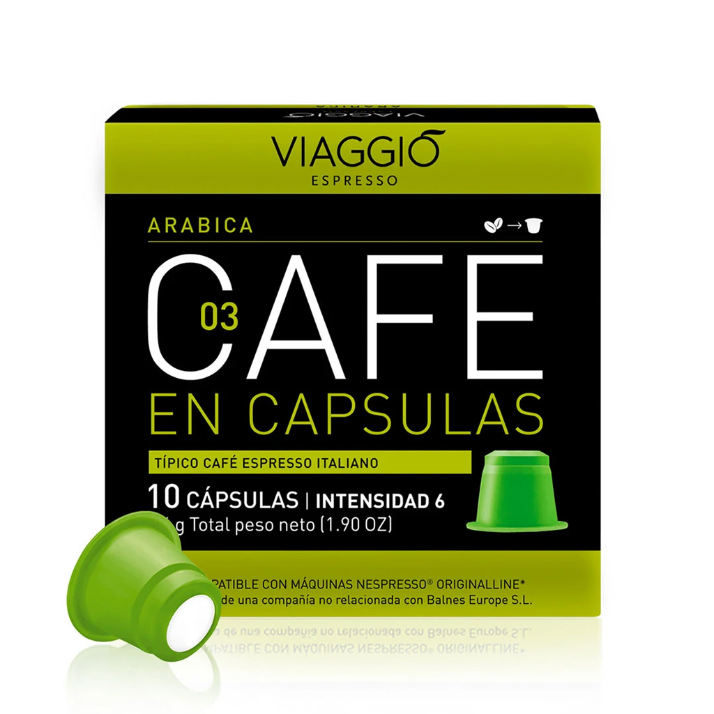 Viaggio Espresso Arabica Cafe En Capsulas 10x5.4g