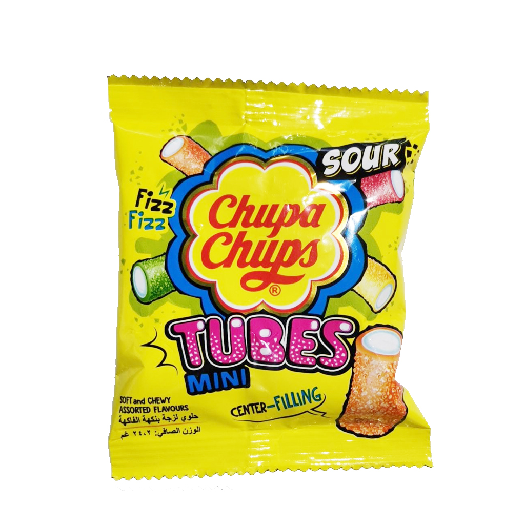 Chupa Chups Tubes mini center filling Jelly 24.2g