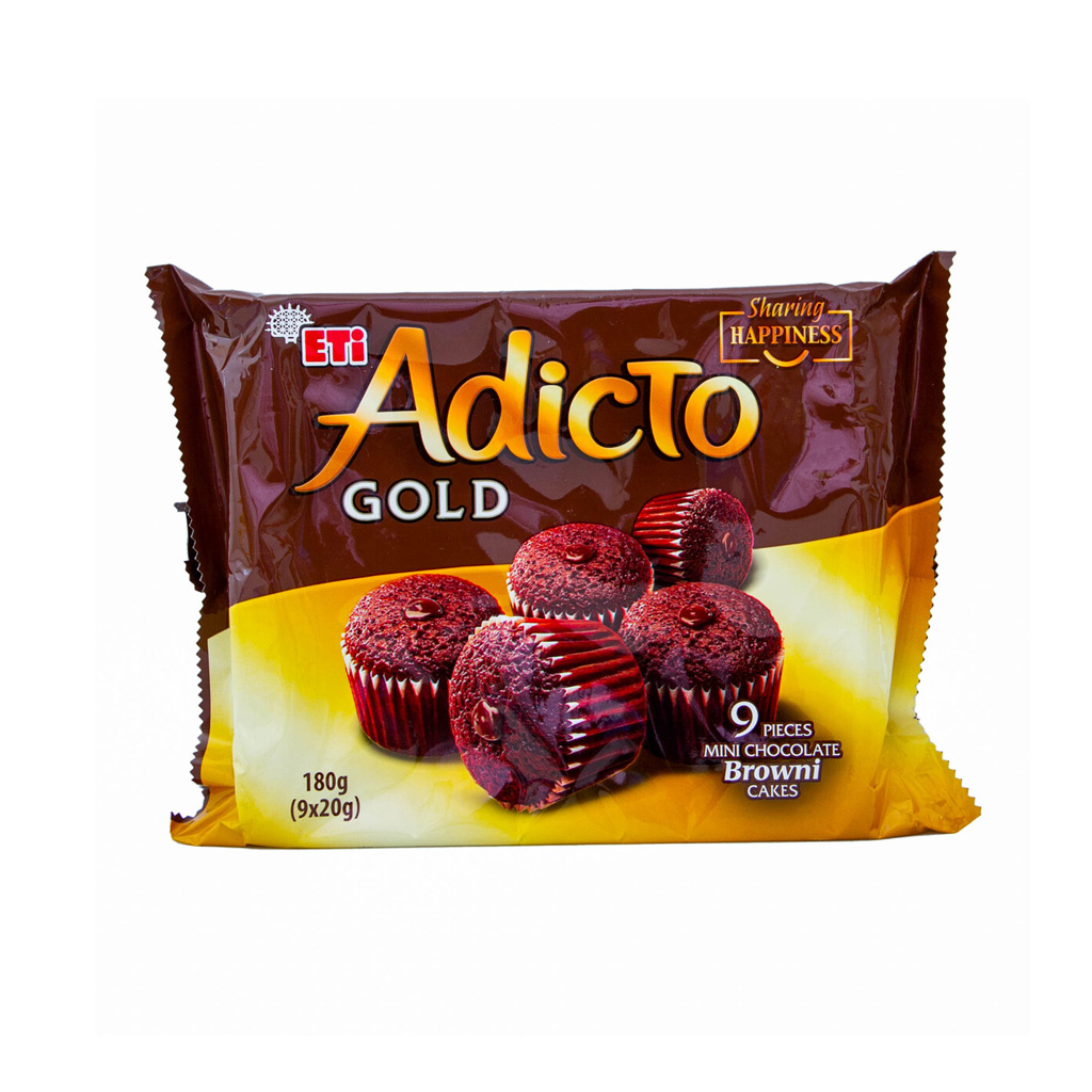 Eti Adicto Gold Brownie With Cappuccino Cake 180g