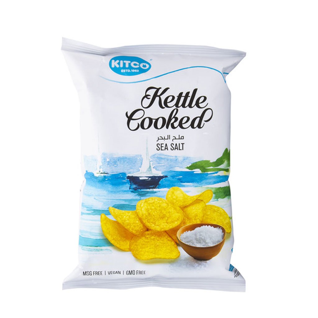 Kitco Kettle Cooked Potato Chips With Sea Salt 40g