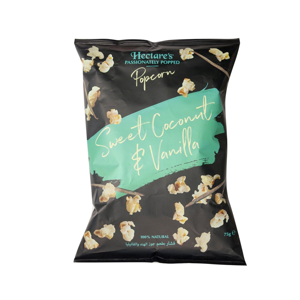 Hectare's Sweet Coconut &amp; Vanilla Popcorn 25g