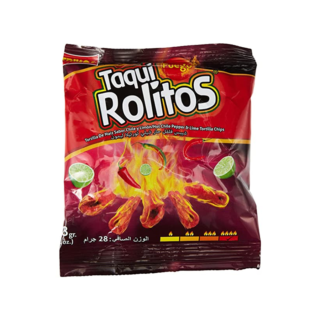 Taqui Rolitos Hot Chips 28g