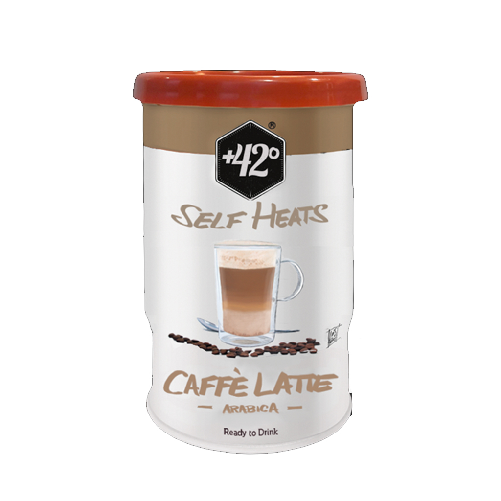 Self Heats Caffe Latte Arabica Coffee 205ml