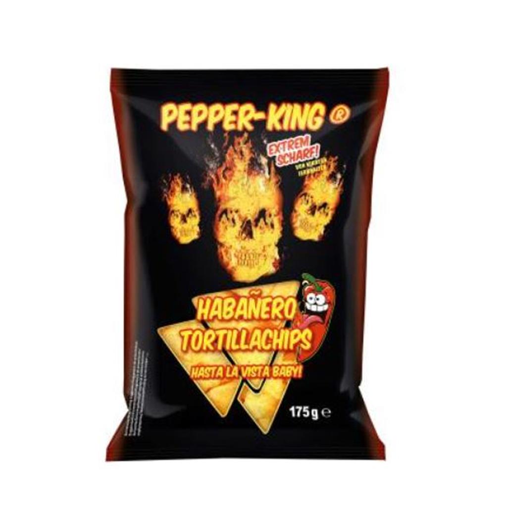 Pepper King Etrem Scharf Habanero Kessel Chips Chilli 175g