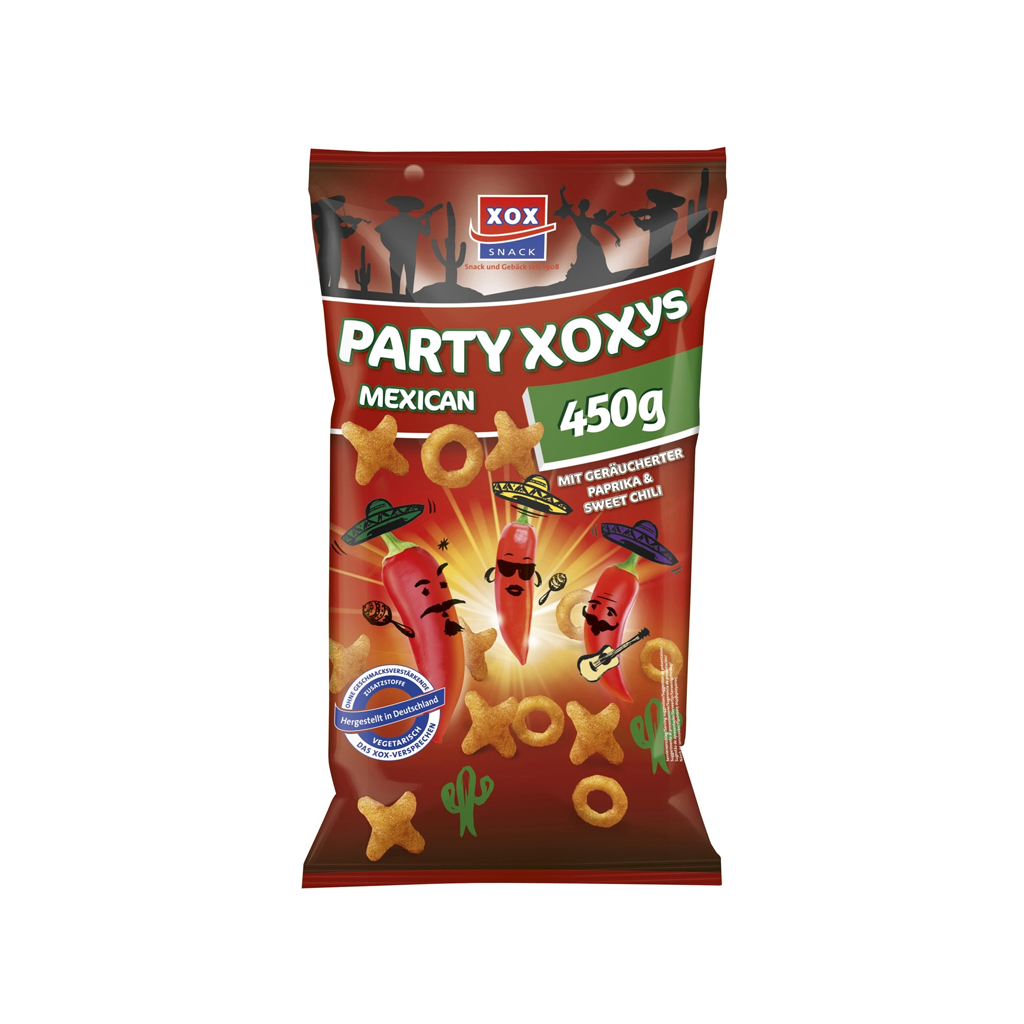 XOX Party-XOXys Mexican-Style Pufak 450g