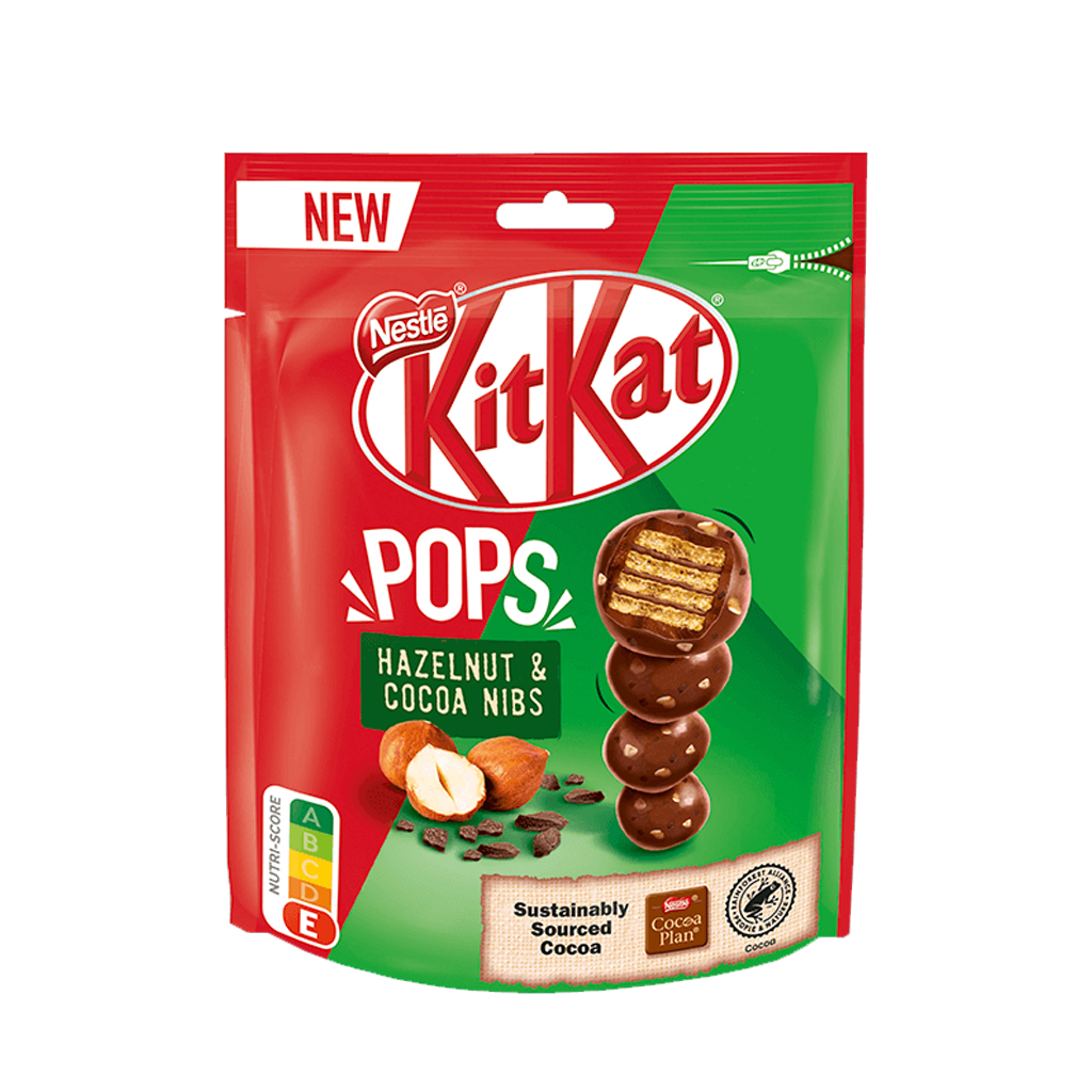 Nestle Kitkat Pops Hazelnut &amp; Cocoa Nibs Chocolate 140g 