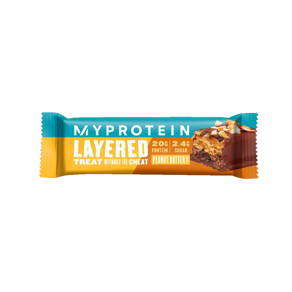 MyProtein Layered Protein Bar Peanut Butter 60g