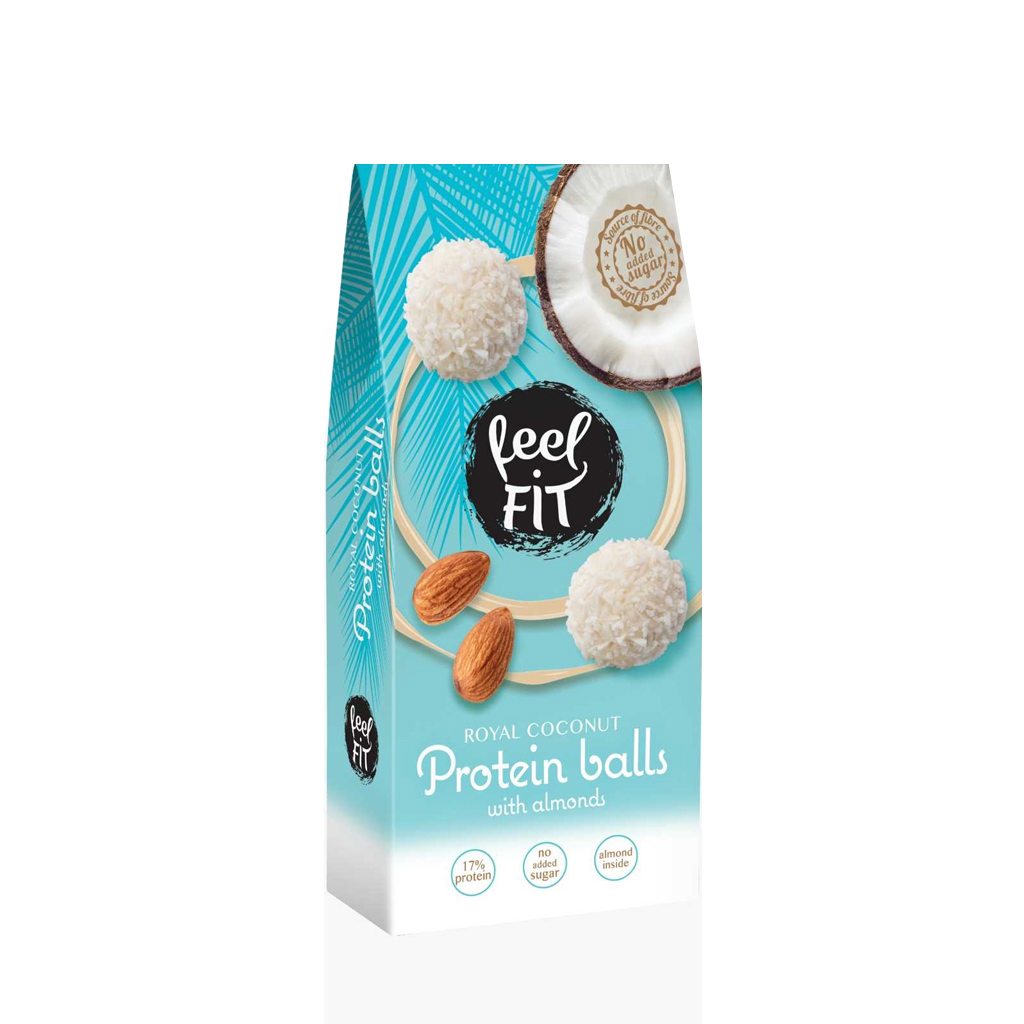 Feel Fit Royal Coconut Protein Balls With Almonds 63g