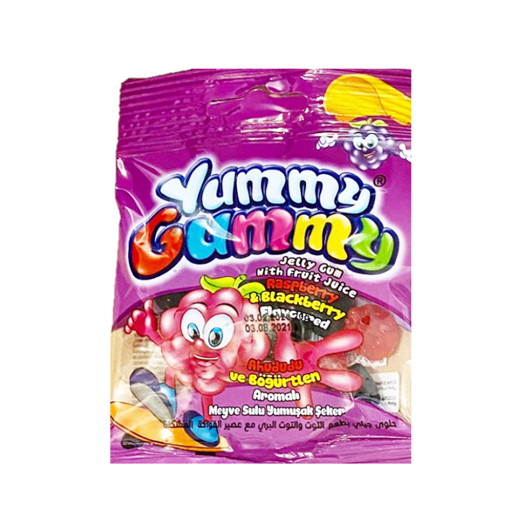 Yummy Gummy Jelly Raspberry &amp; Blackberry  20g