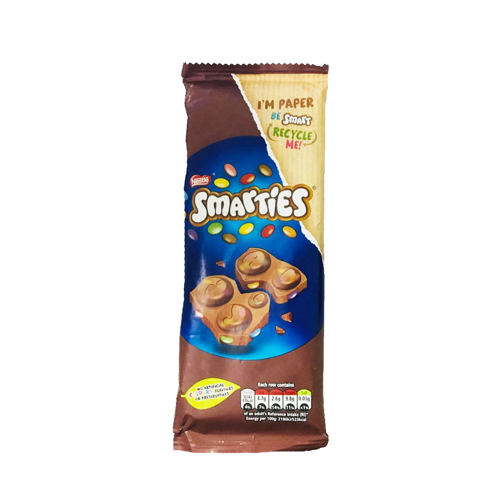 Nestle Smarties Chocolate 90g