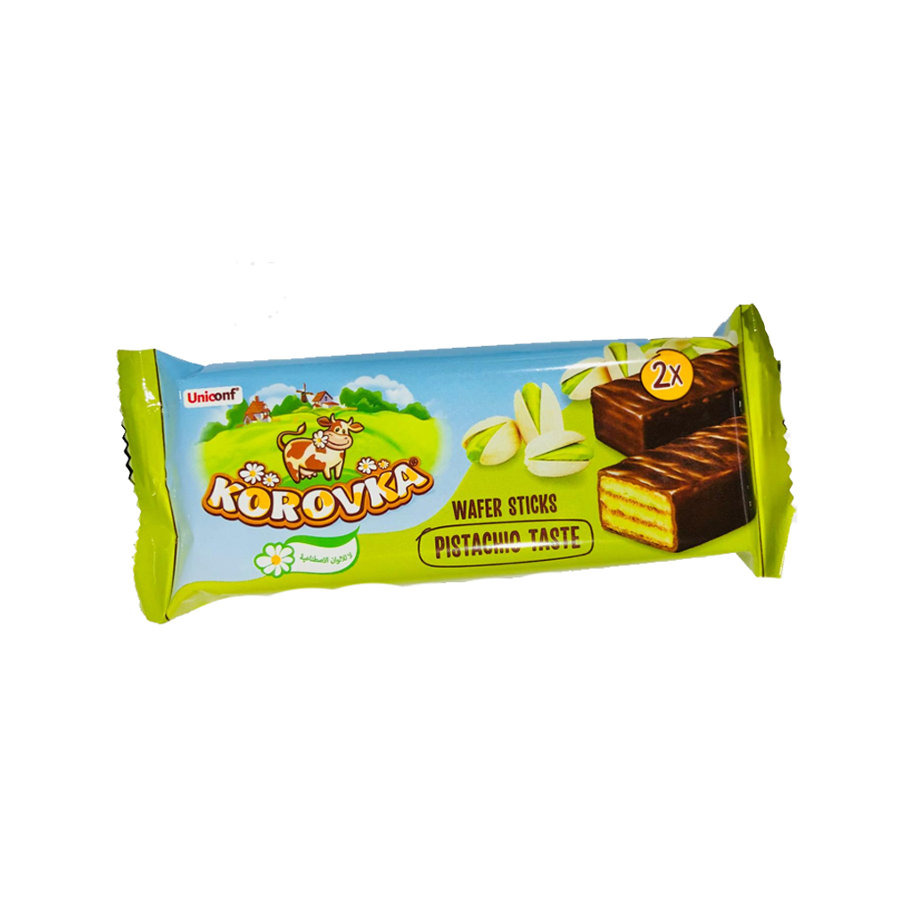 Uniconf Korovka Wafer Sticks Pistachio Taste 50g