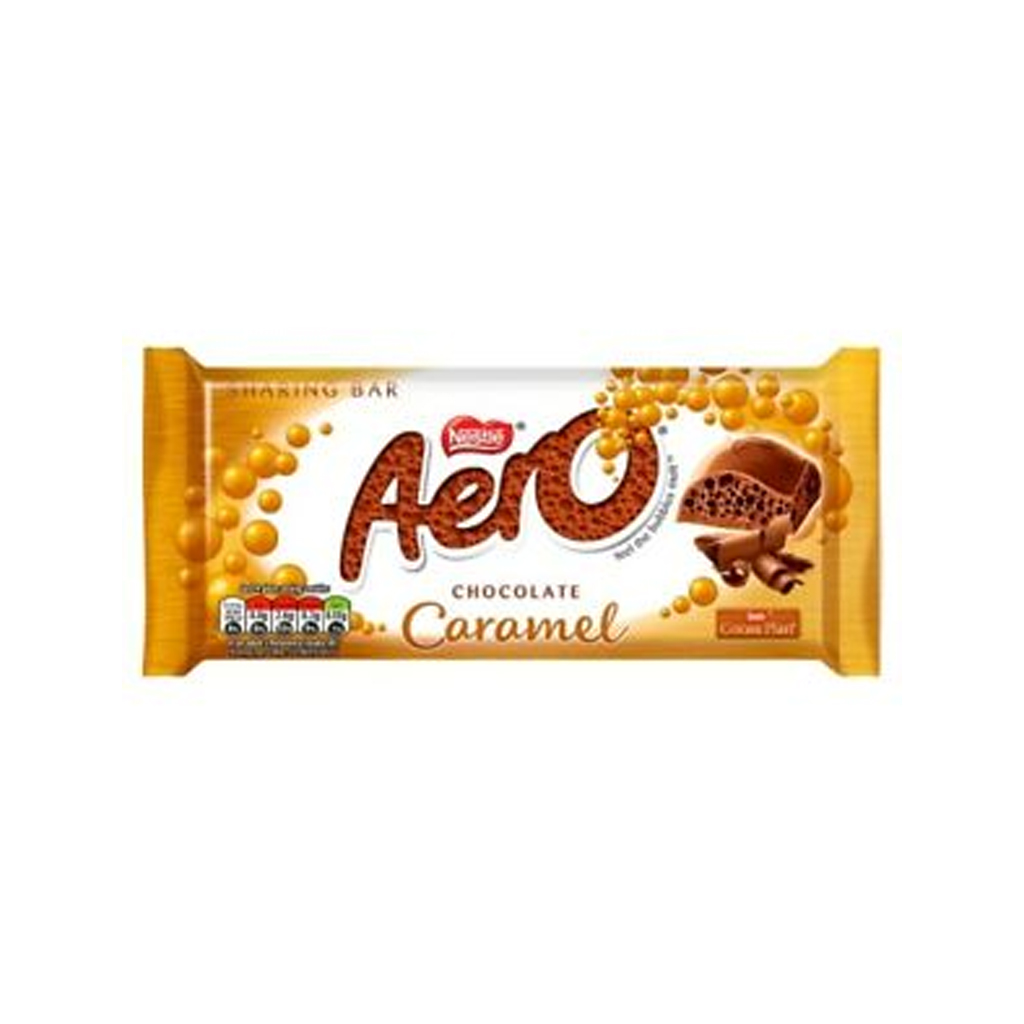 Nestle Aero Chocolate Caramel Sharing bar Chocolate 90g