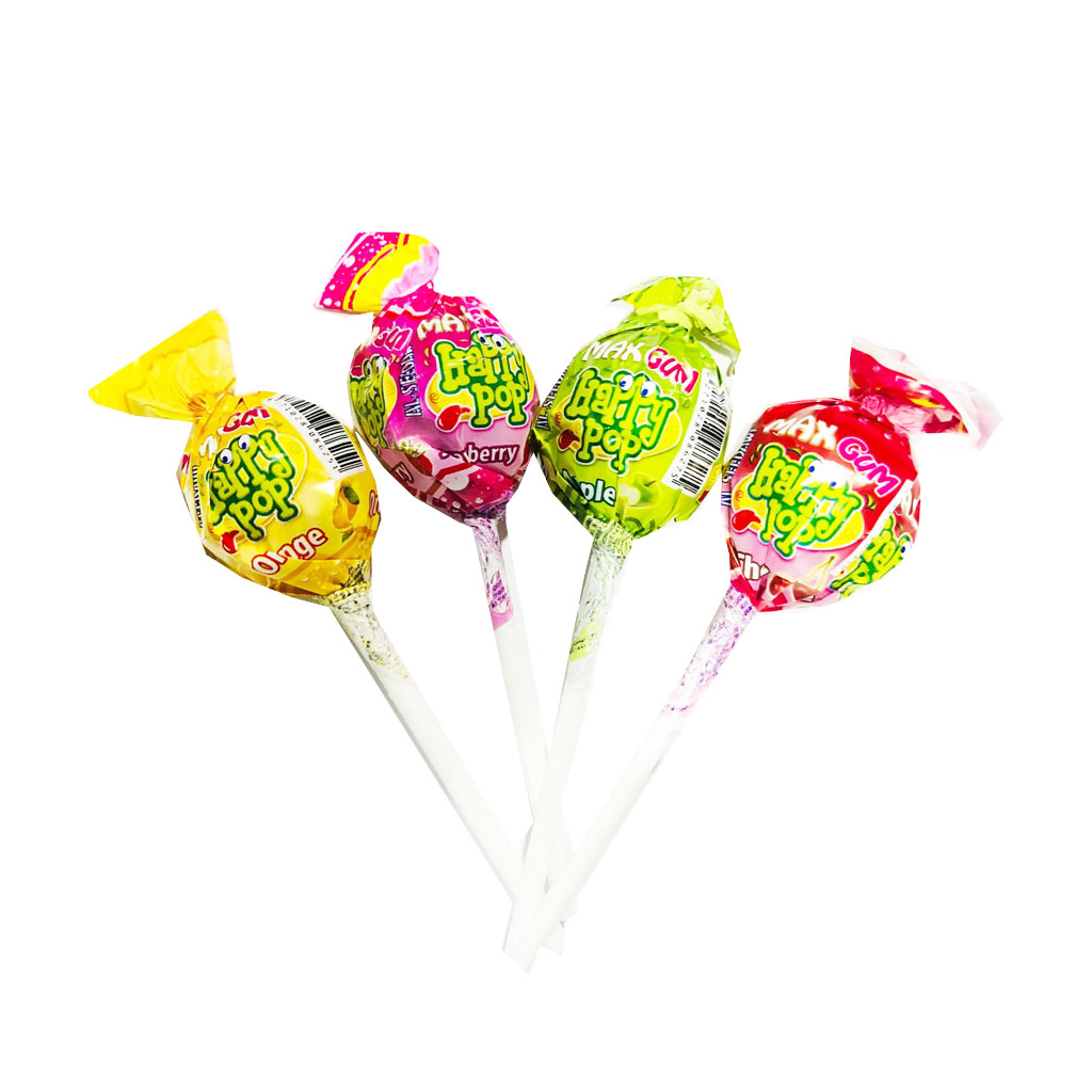 Al-Seedawi Happy pop Max With Gum Assorted Lollipop 18g