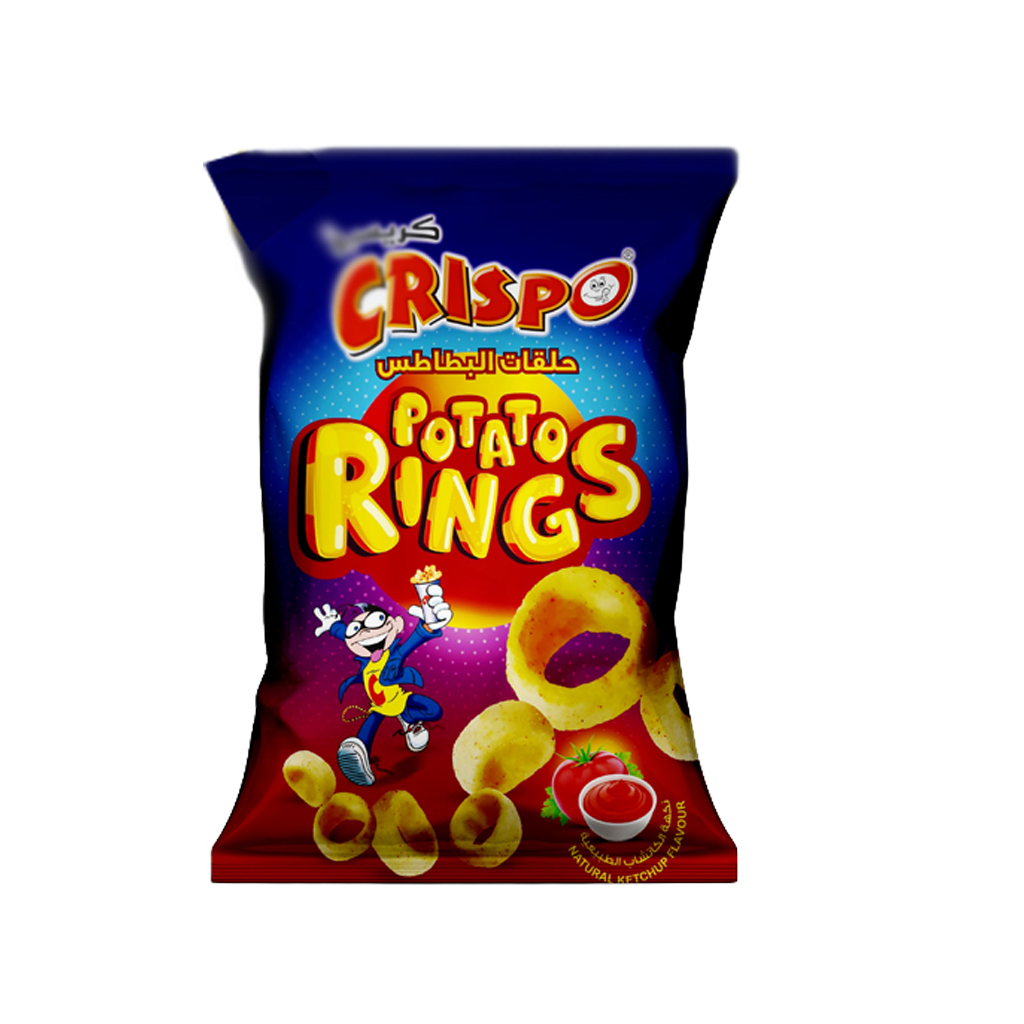 Crispo Potato Rings Natural Ketchup Flavor 14g 