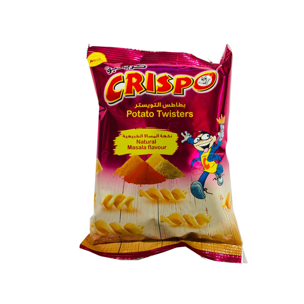 Crispo Potato Twisters Natural Masala Flavor 14g