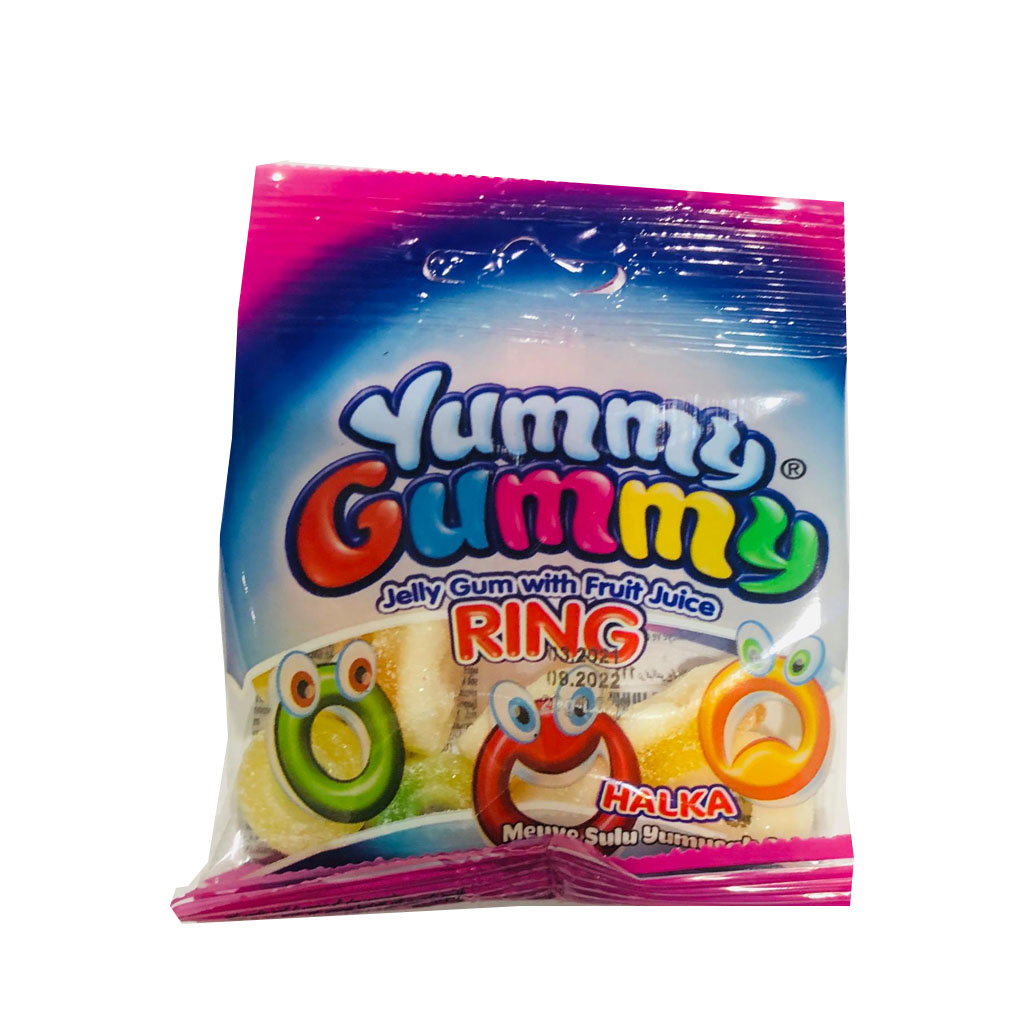 Yummy Gummy Jelly Gum With Fruit Juice Ring 20g