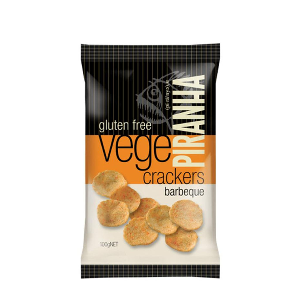 Piranha Vege Crackers Barbeque 100g