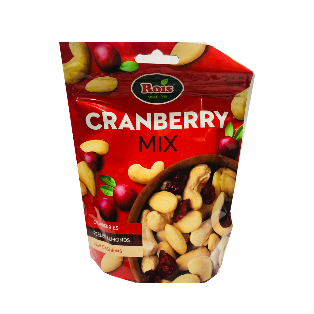 Rois Cranberry Mix (Peeled Almonds,Raw Cashew) 120g