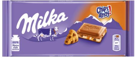 Milka Chips Ahoy Chocolate 100g