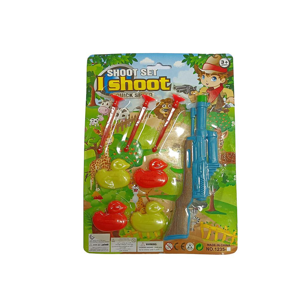 Gun with Stick Arrows &amp; Duck Toy