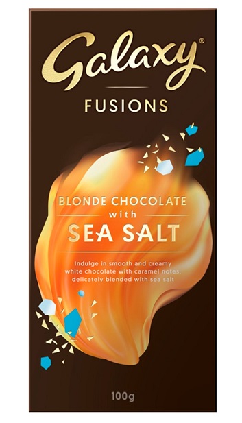 Galaxy Fusions Blonde Chocolate With Sea Salt 100g