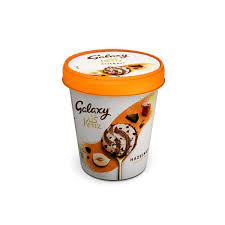 Galaxy Kenz Hazelnut Chocolate Chip Ice Cream Tub 450ml