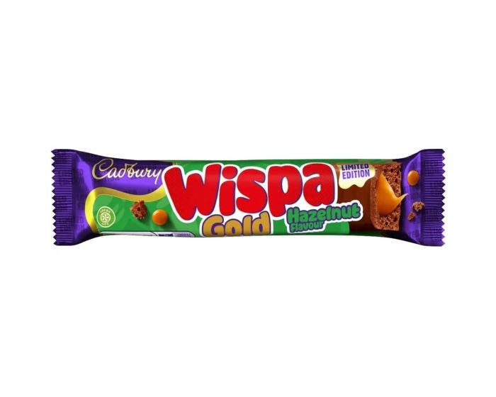 Cadbury Wispa Gold Hazelnut Chocolate 48gm
