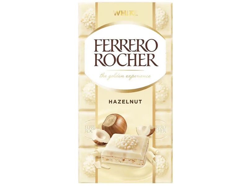 Ferrero Rocher Hazelnut White Chocolate U.K 90gm