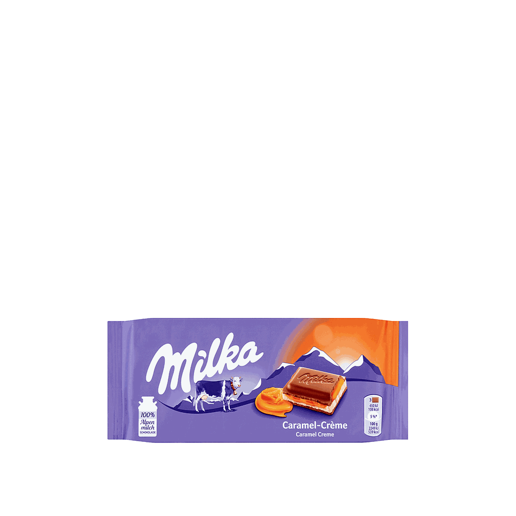 Milka Caramel Creme Chocolate 100gm