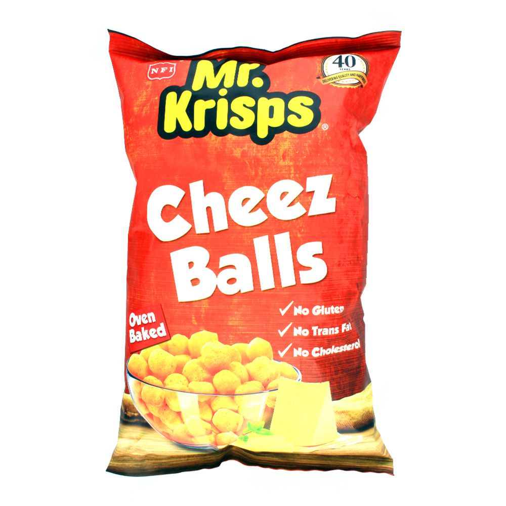 Mr.Krisps Cheez Balls Pufak Packet 80gm