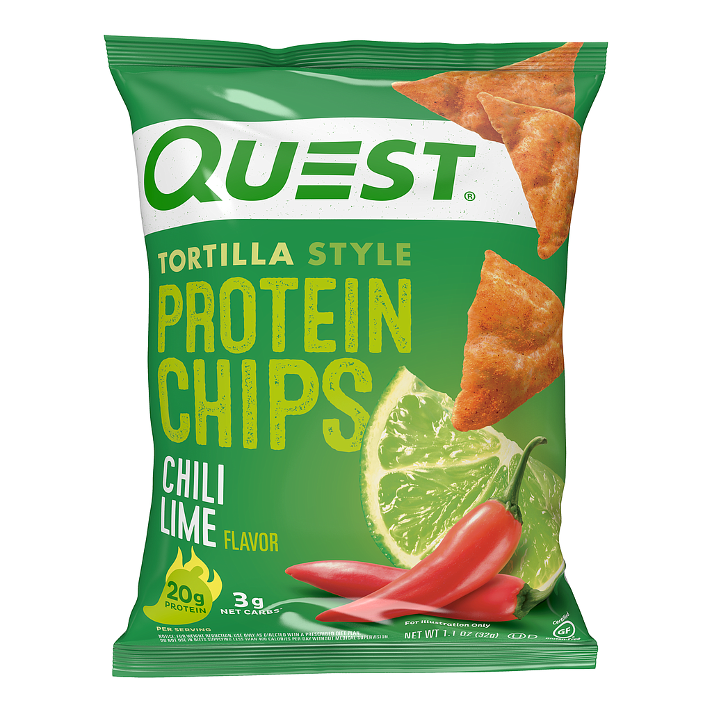 Quest Protein Tortilla Chips Chili Lime Flavor 32gm 