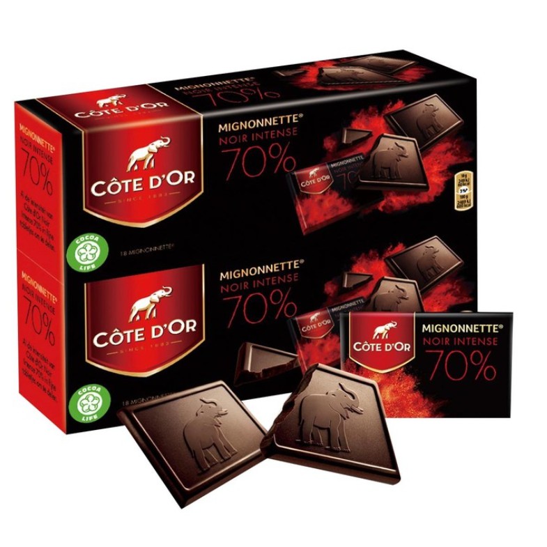 Cote D'Or Mignonnette Noir Intense 70% Chocolate 180gm