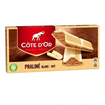 Cote D'Or Praline Blanc White Chocolate Bar 200gm