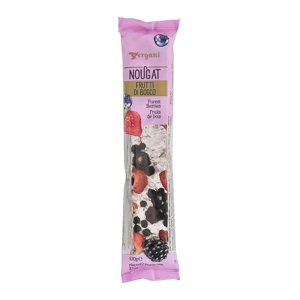 Vergani Soft Nougat With Almonds &amp; Forest Berries Bar 100gm