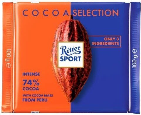 Ritter Sport Dark Chocolate 74% Intense 100gm